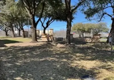 A lot before tree removal in Cedar Park, TX
